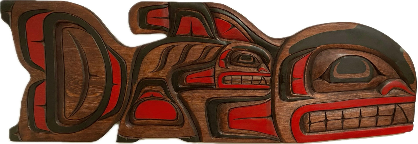 Jackson Robertson - Orca Plaque - Jackson Robertson - Plaque - Pentlatch Gallery - Aboriginal Art - Parksville, BC, Canada
