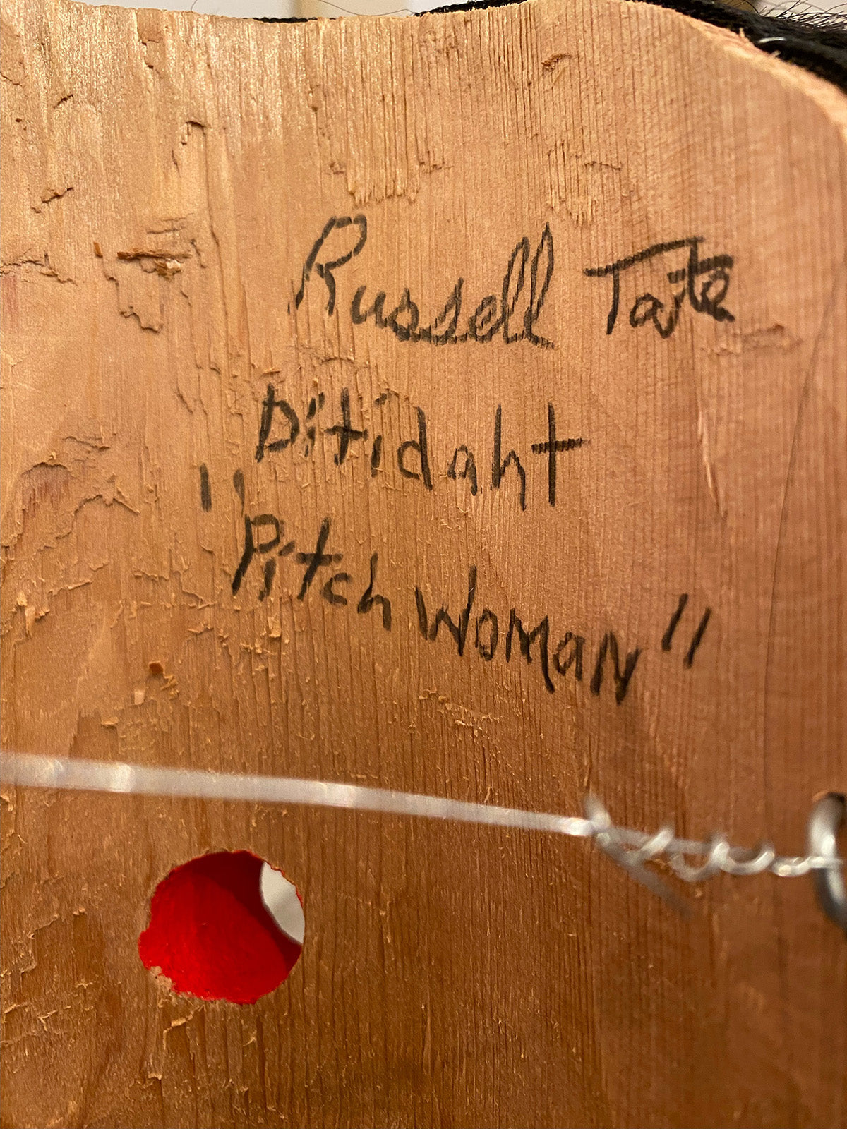 Russel (Floyd) Tate - "Pitch Woman" Mask - Russel (Floyd) Tate - Mask - Pentlatch Gallery - Aboriginal Art - Parksville, BC, Canada