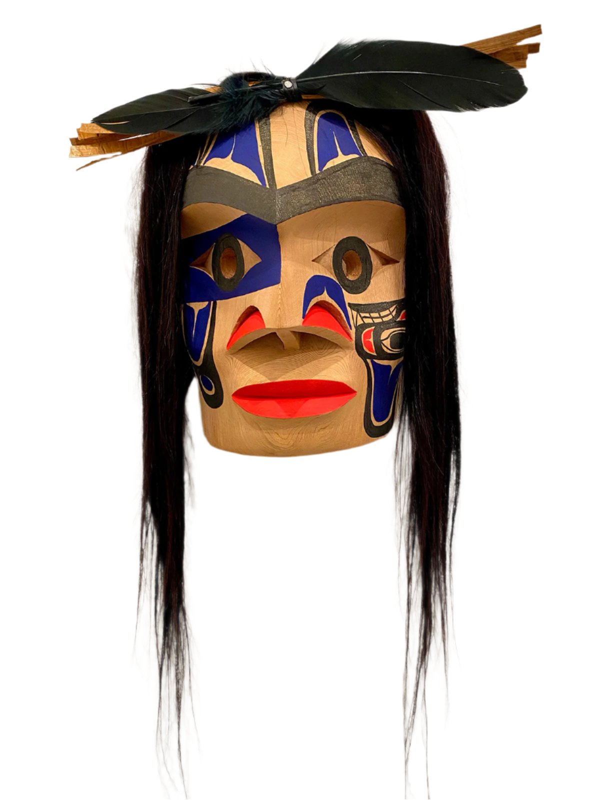 Russel (Floyd) Tate - "Seal Hunter" Mask - Russel (Floyd) Tate - Mask - Pentlatch Gallery - Aboriginal Art - Parksville, BC, Canada
