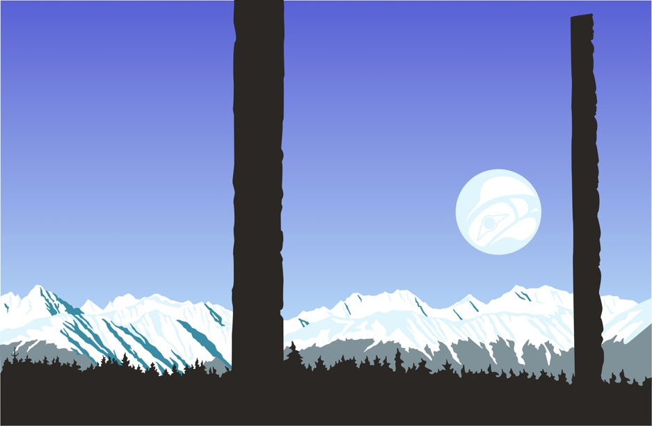 TOTEM COUNTRY by Roy Henry Vickers - Roy Henry Vickers - Artwork - Pentlatch Gallery - Aboriginal Art - Parksville, BC, Canada