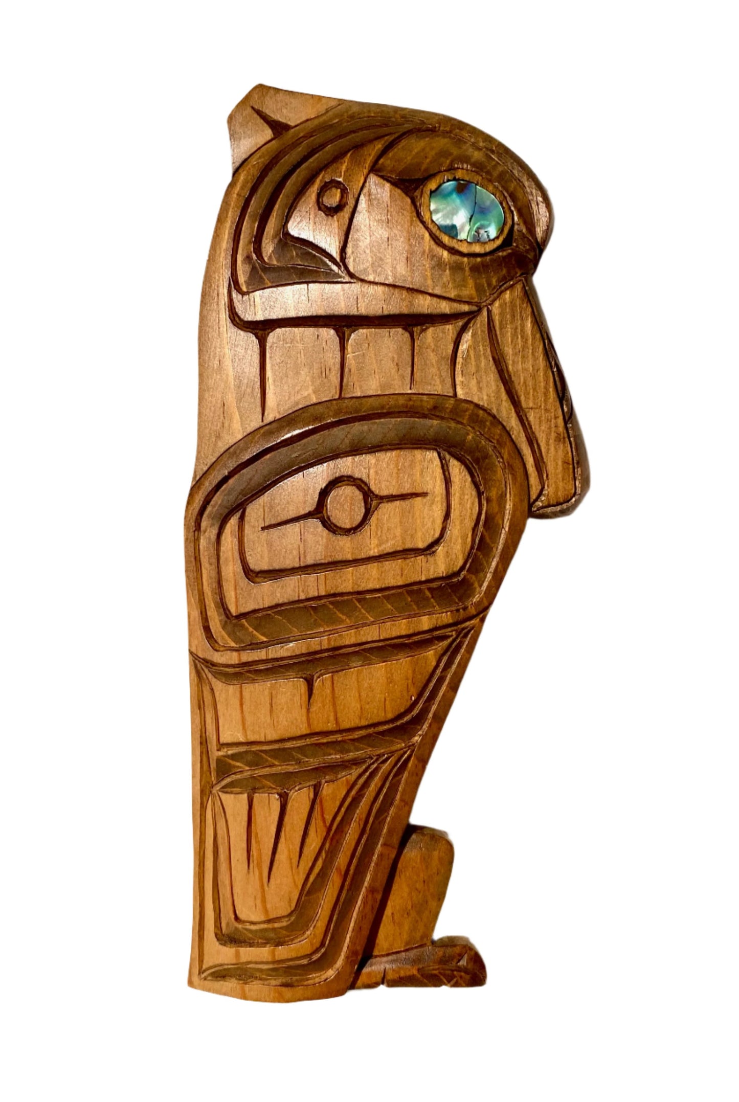 Cowichan Coast Salish Raven by Daniel George Aleck - Daniel George Aleck - - Pentlatch Gallery - Aboriginal Art - Parksville, BC, Canada