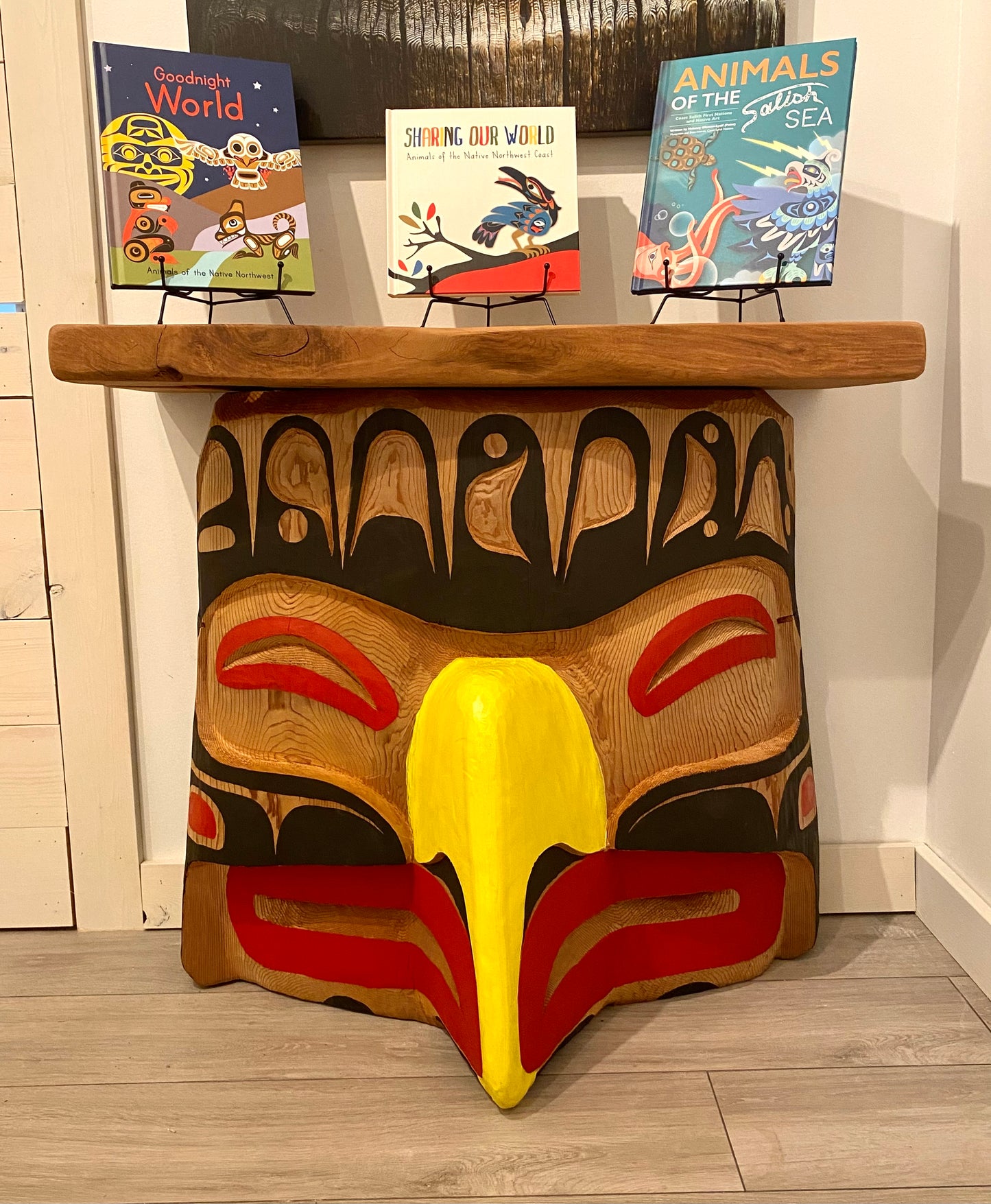 Andrew Mack - Eagle Table (signed) - Andrew Mack - Table - Pentlatch Gallery - Aboriginal Art - Parksville, BC, Canada