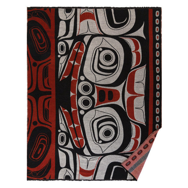 Woven Blanket - Matriarch Bear - Morgan Asoyuf - Blanket - Pentlatch Gallery - Aboriginal Art - Parksville, BC, Canada