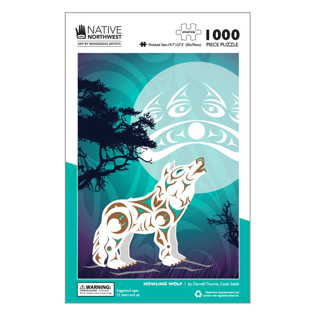 Howling Wolf 1000pc Puzzle Darrell Thorne