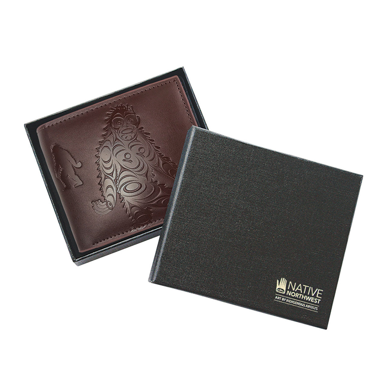 Sasquatch Leather Embossed Wallet Francis Horne Sr