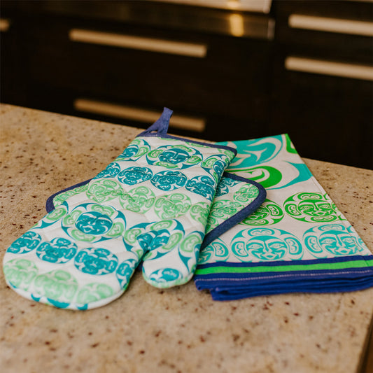 Cotton Oven Mitt - Moon Simone Diamond