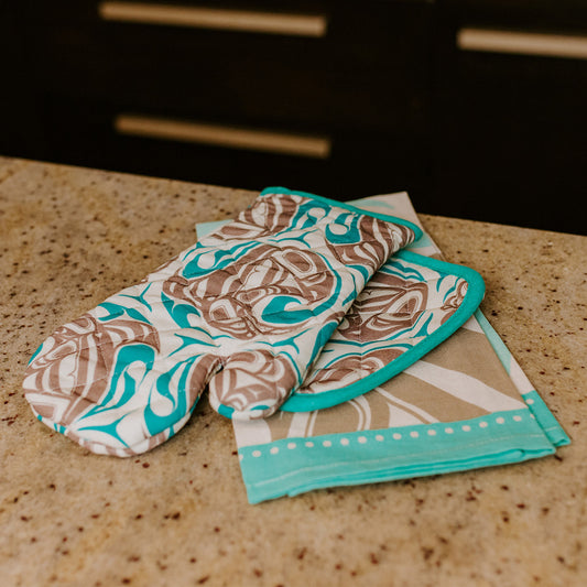 Cotton Oven Mitt Transforming Eagle Trevor Angus