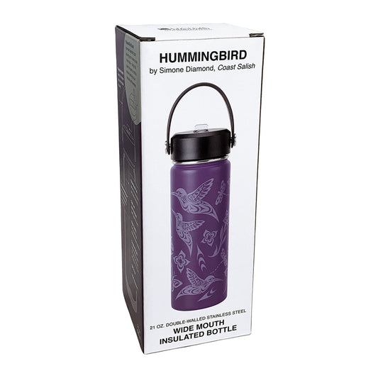 Wide Mouth Insulated Bottles - Hummingbird - 21 oz