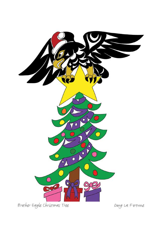Brother Eagle Christmas - Holiday Card