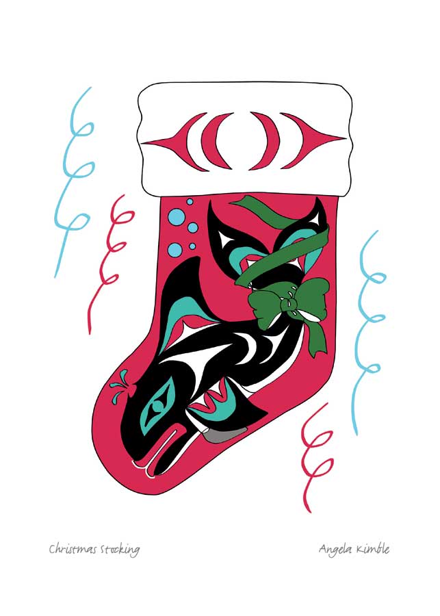 Christmas Stocking - Holiday Card