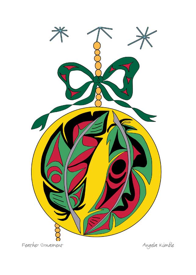 Feather Ornament - Holiday Card