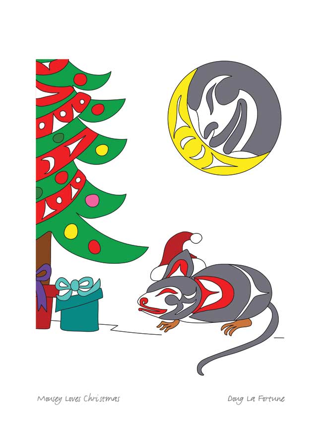 Mousey Loves Christmas - Holiday Card