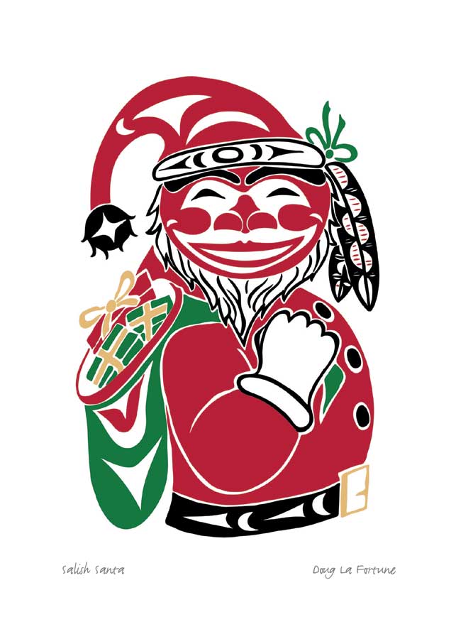 Salish Santa - Holiday Card