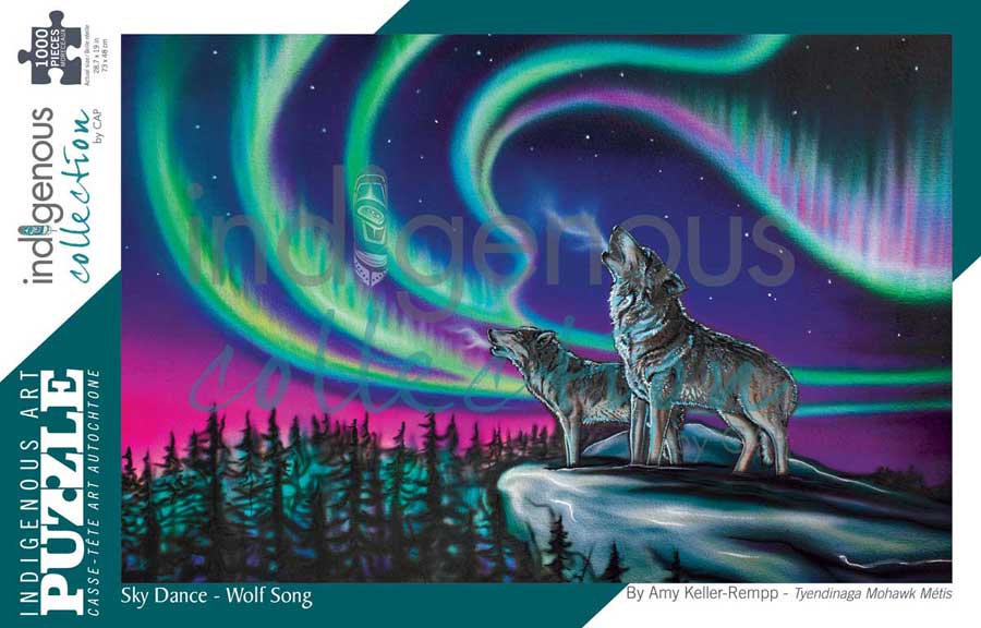 Sky Dance Wolf Song 1000pc Puzzle Amy Keller-Rempp