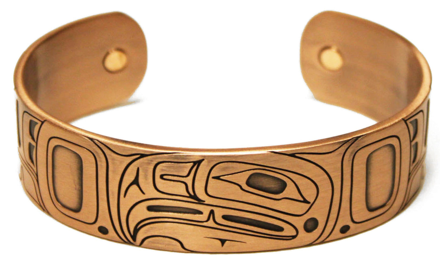 Copper Bracelet - Eagle by Gordon White - Gordon White - Jewellery - Pentlatch Gallery - Aboriginal Art - Parksville, BC, Canada