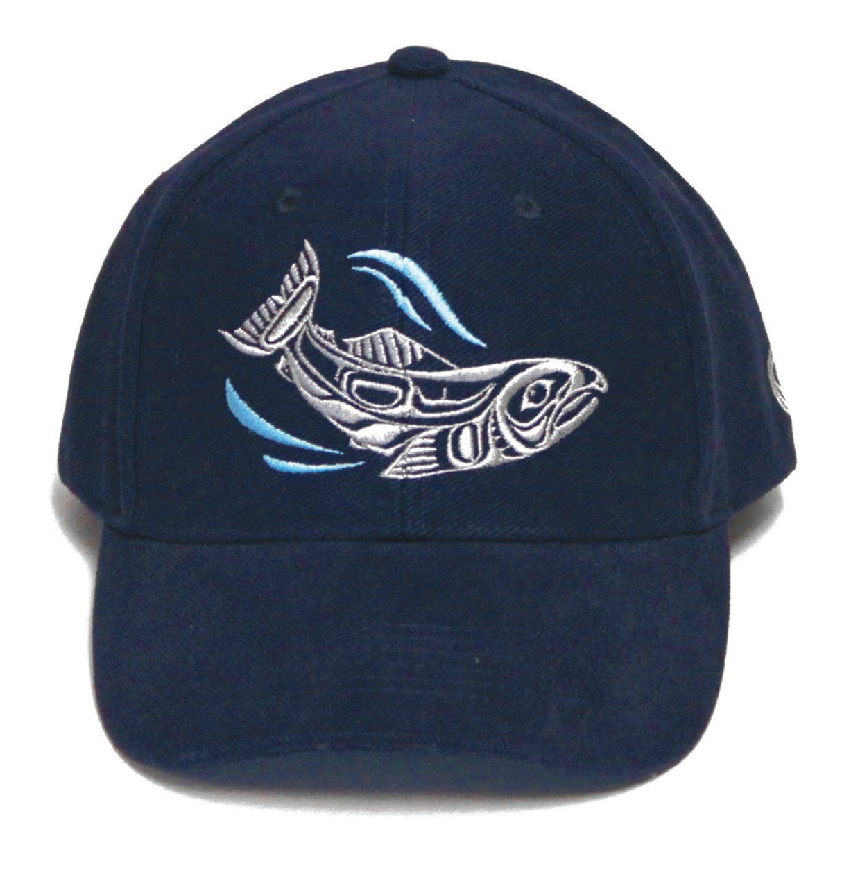 Adjustable Cap - Sacred Salmon by Paul Windsor - Paul Windsor - Headwear - Pentlatch Gallery - Aboriginal Art - Parksville, BC, Canada
