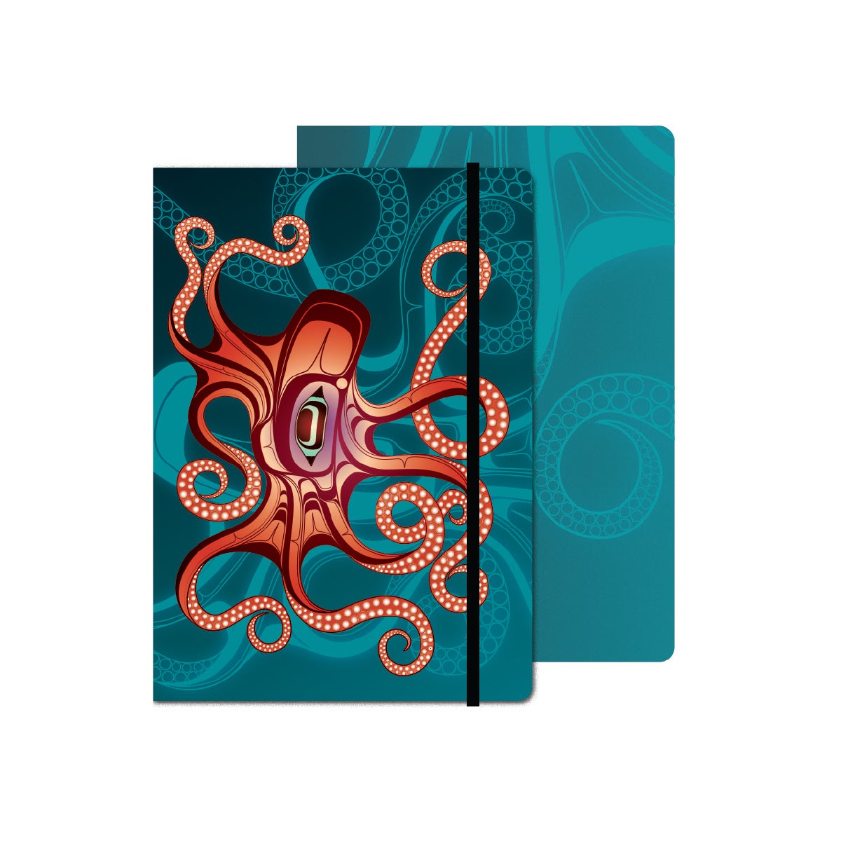 Journal - Octopus (Nuu) by Ernest Swanson - Ernest Swanson - Stationery - Pentlatch Gallery - Aboriginal Art - Parksville, BC, Canada