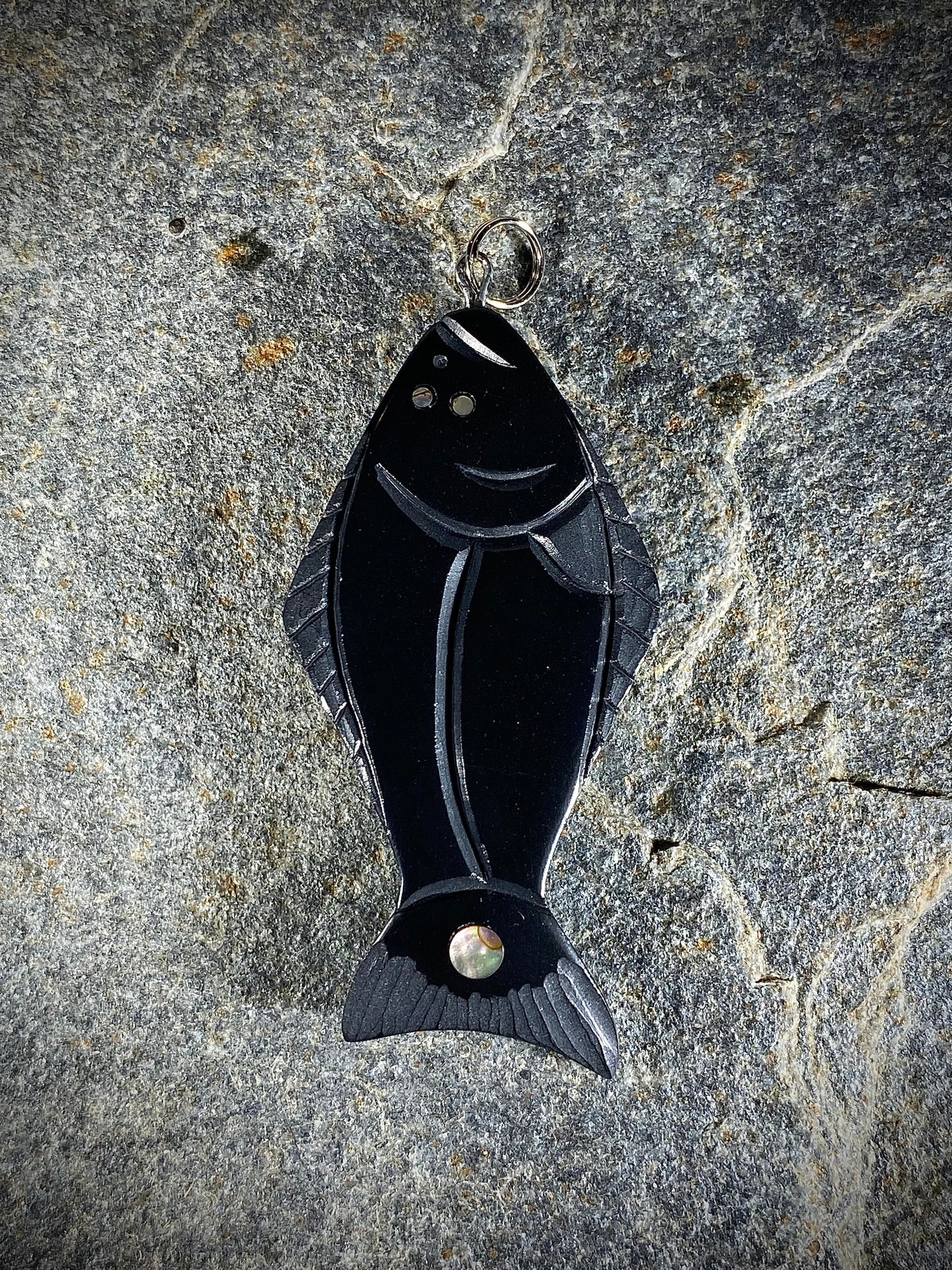 Halibut Haida Argillite Pendant