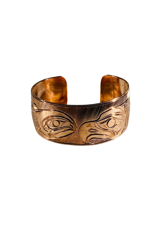 Salmon & Eagle Copper Bracelet