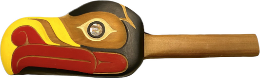 Carved Eagle Rattle