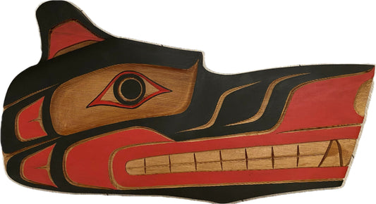 Wolf Plaque Carving