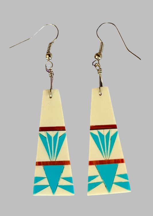 Inlay Earrings - Leander Nez