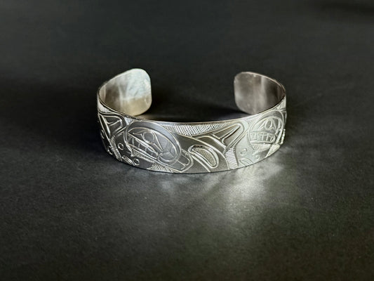 Sterling Silver Orca Bracelet