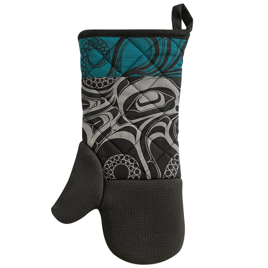 Oven Mitt - Octopus (Nuu) by Ernest Swanson - Ernest Swanson -  - Pentlatch Gallery - Aboriginal Art - Parksville, BC, Canada