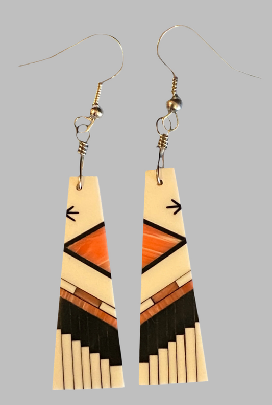 Inlay Earrings - Leander Nez