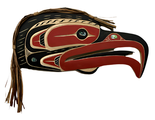 Large Raven Abalone Inlay