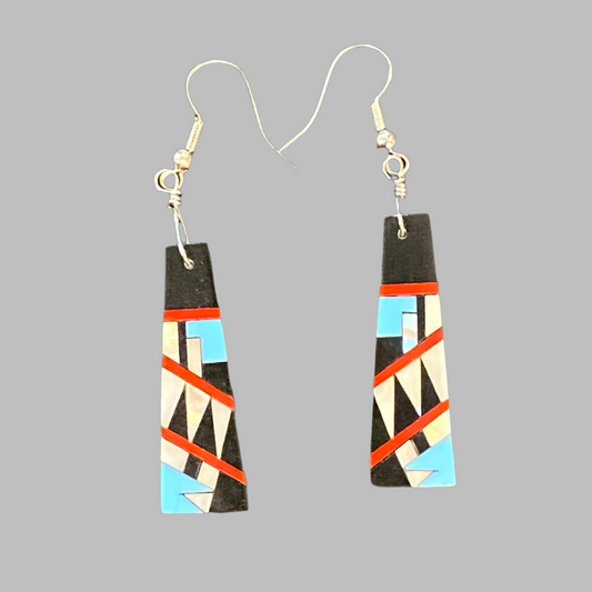 Inlay Earrings - Leander Nez