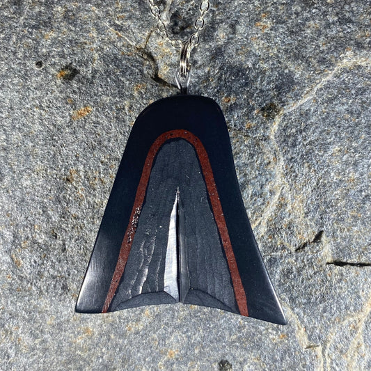 Dorsal Fin Haida Argillite Pendant