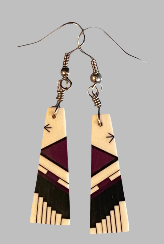 Inlay Earrings - Leander Nez