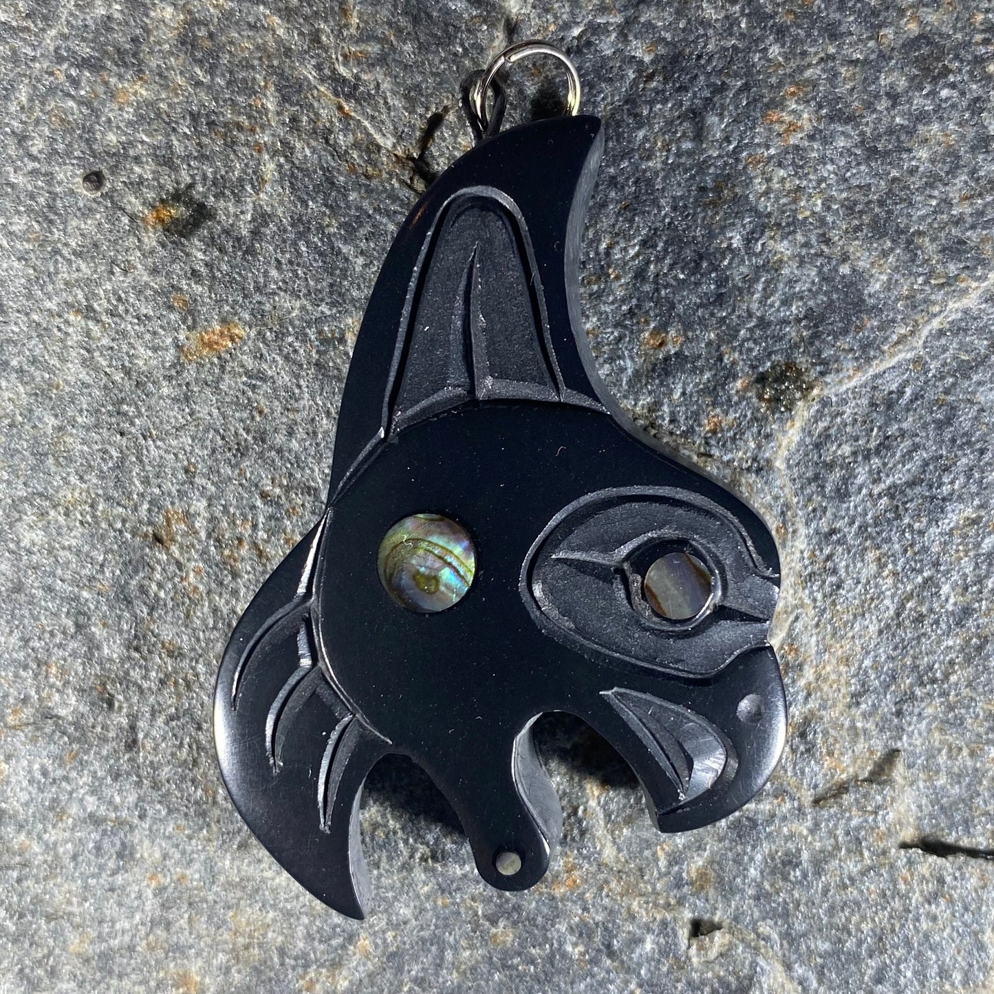 Eagle Haida Argillite Pendant