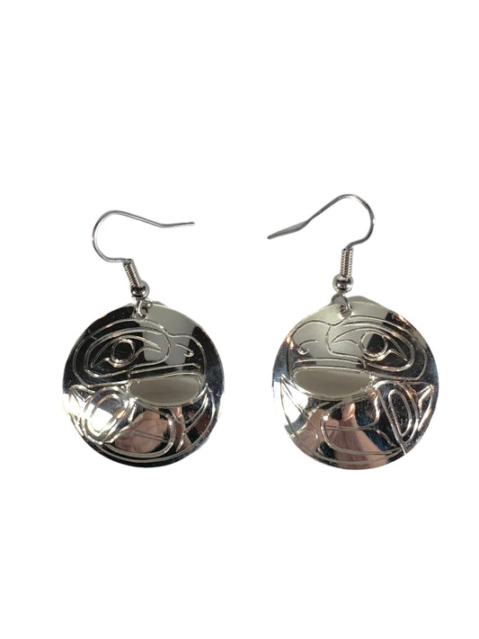 Silver Eagle Earrings