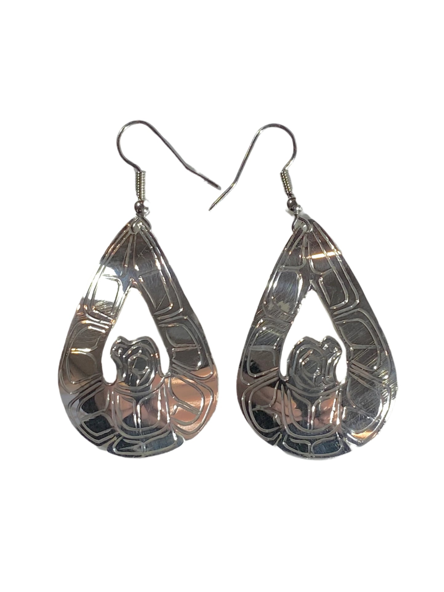 Silver Eagle Earrings