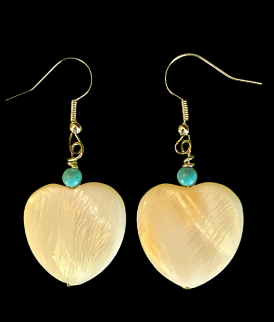 Mother of Pearl Earrings - Leander Nez
