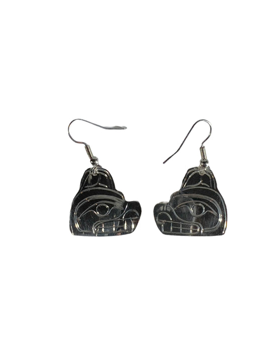 Silver Bear Earrings