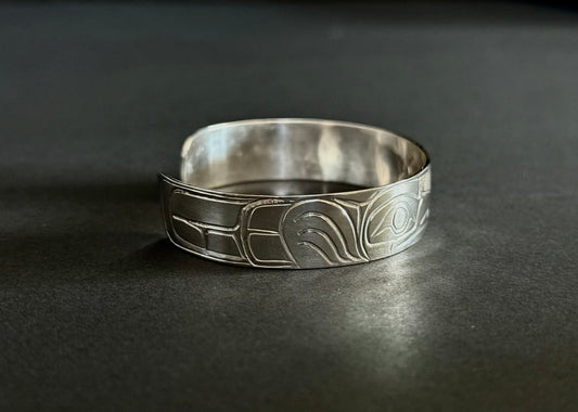 Sterling Silver Eagle & Raven Bracelet