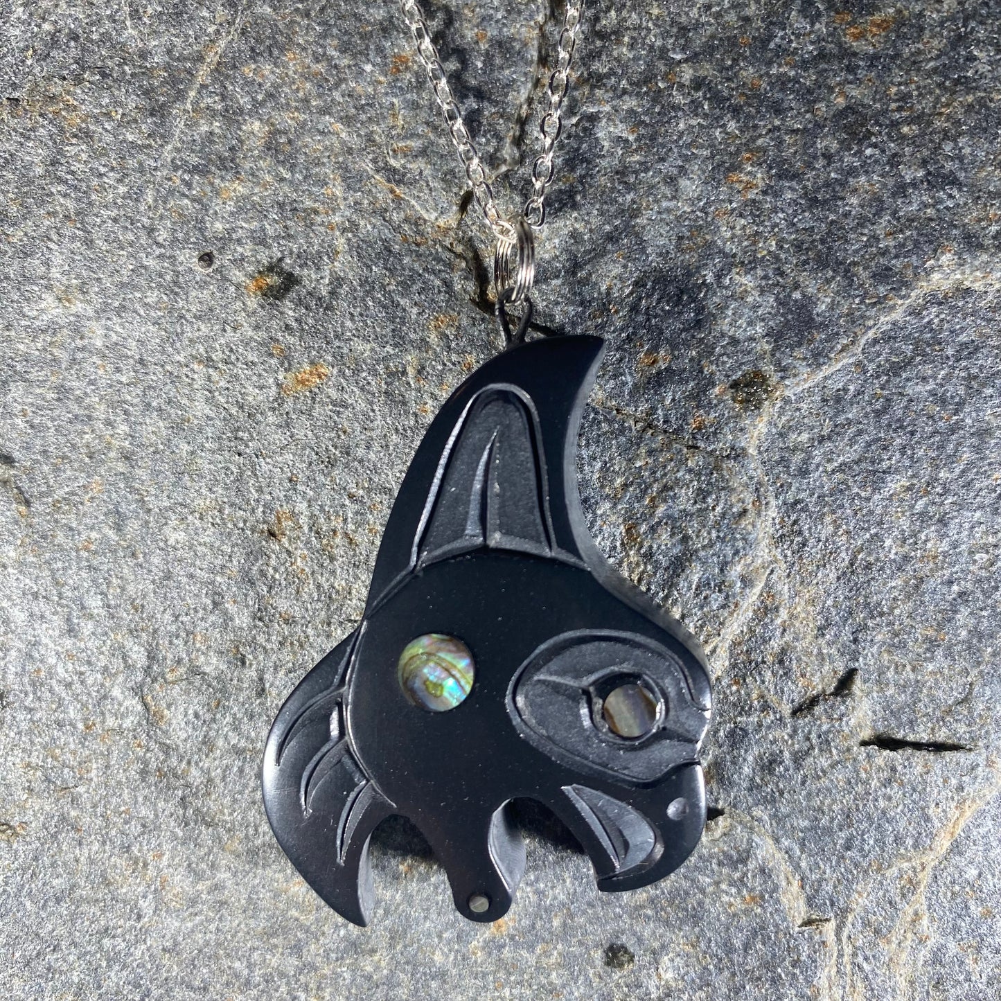 Eagle Haida Argillite Pendant