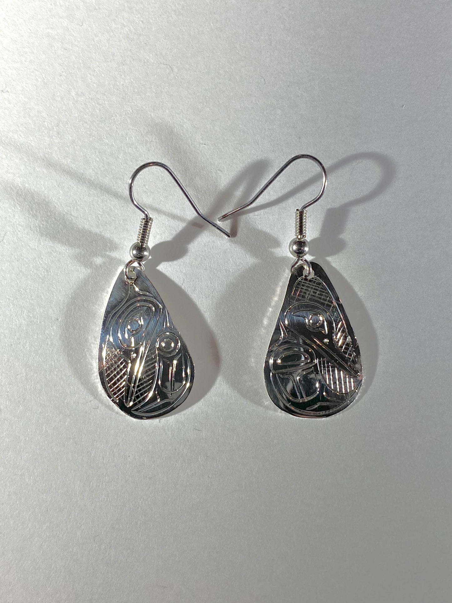 Silver Hummingbird Earrings