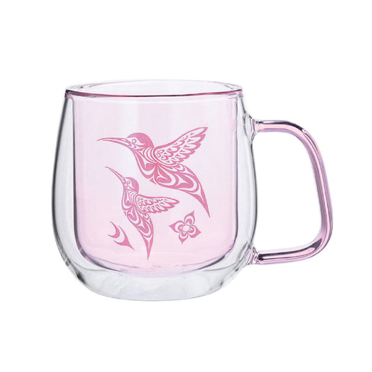 Hummingbird Glass Mug - Simone Diamond