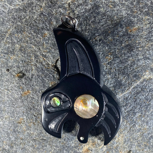 Eagle Haida Argillite Pendant