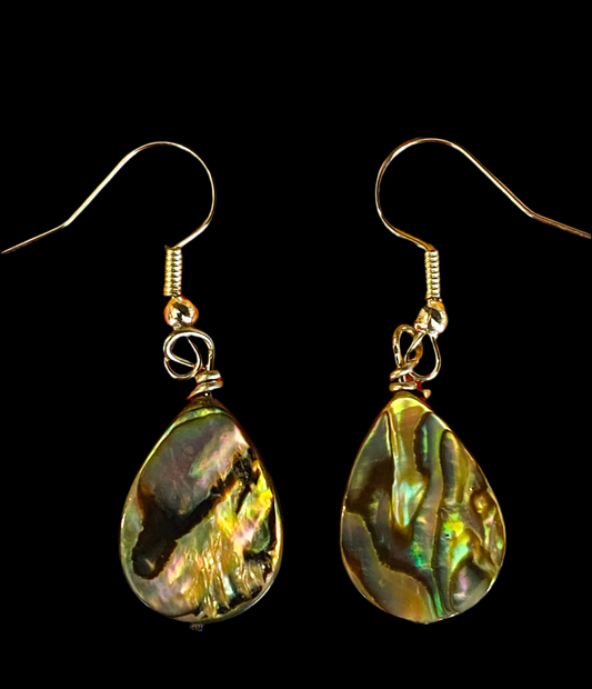 Abalone Drop Earrings - Leander Nez