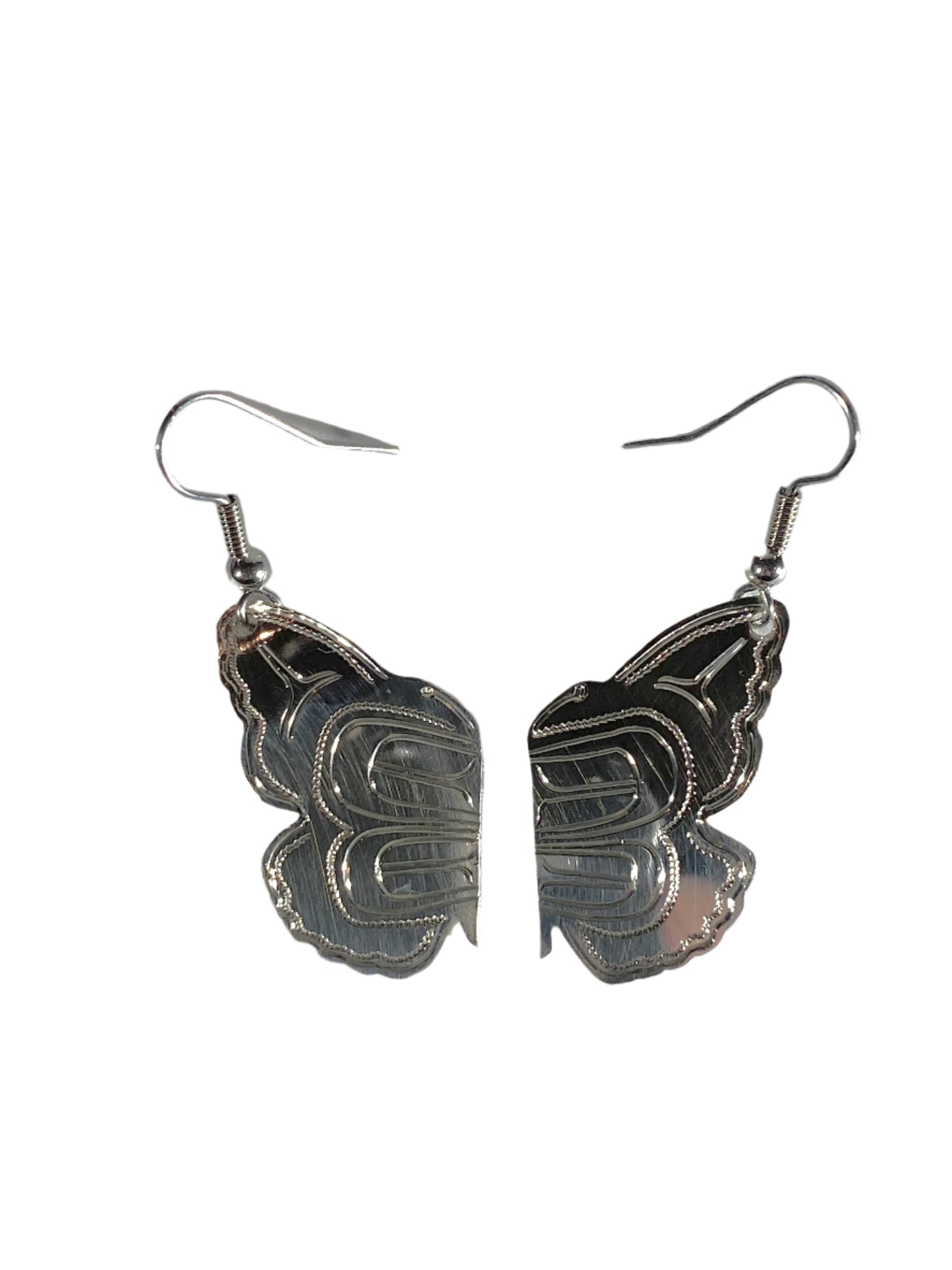 Silver Butterfly Earrings