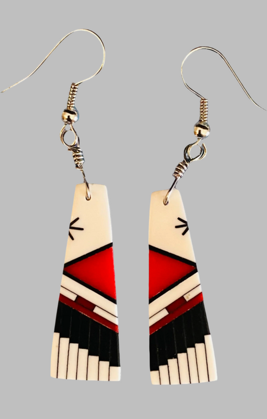 Inlay Earrings - Leander Nez