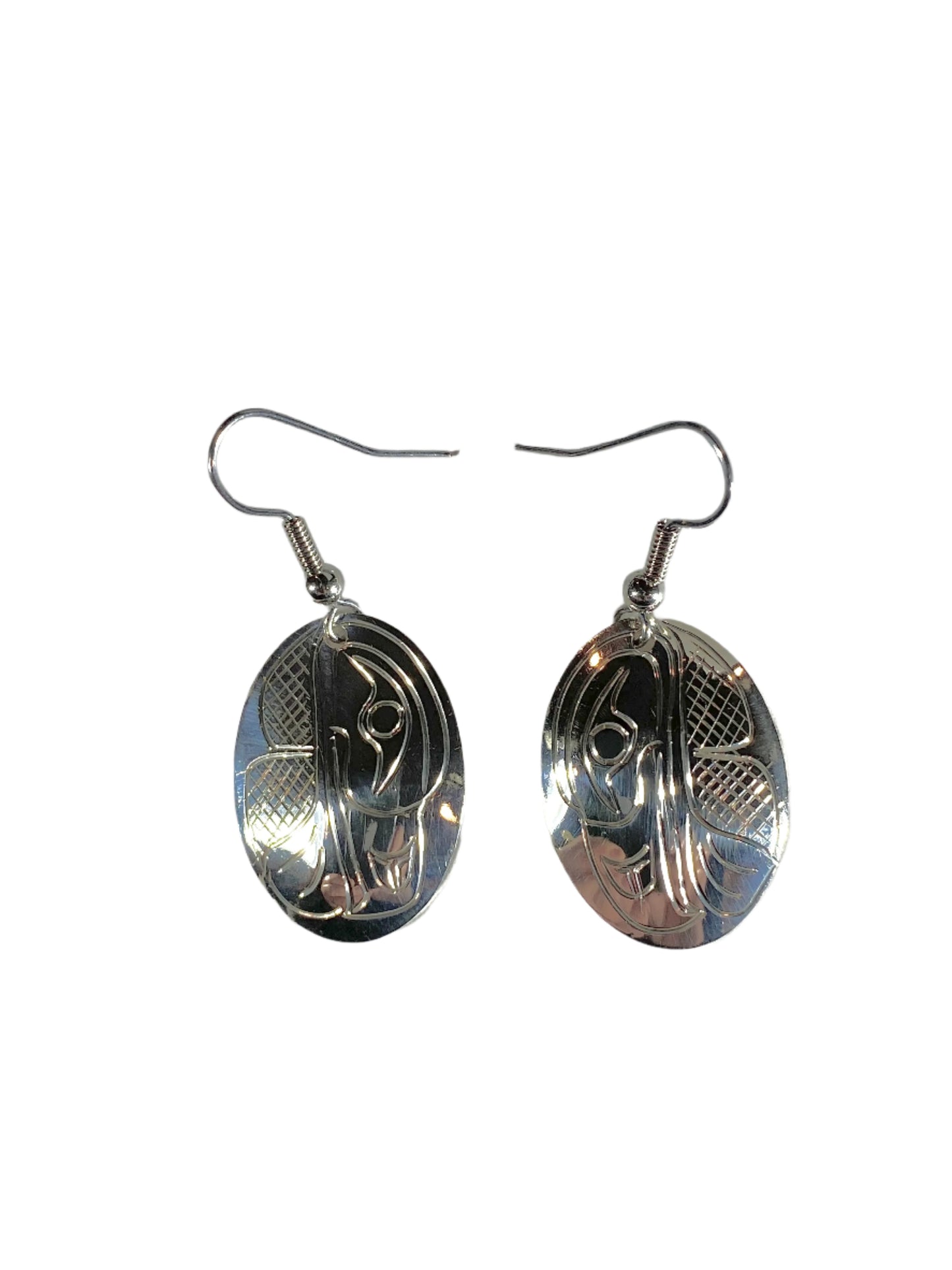 Silver Raven Earrings