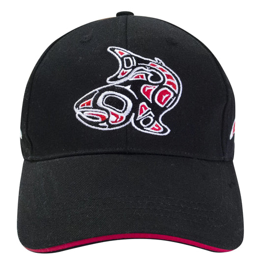 Salmon Embroidered Baseball Cap