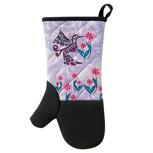 Oven Mitt - Hummingbird by Francis Dick - Francis Dick -  - Pentlatch Gallery - Aboriginal Art - Parksville, BC, Canada