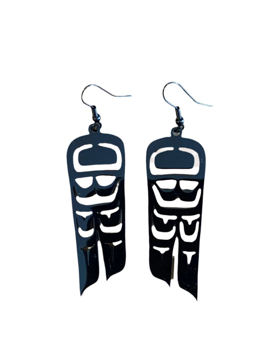 Wings Earrings (black)